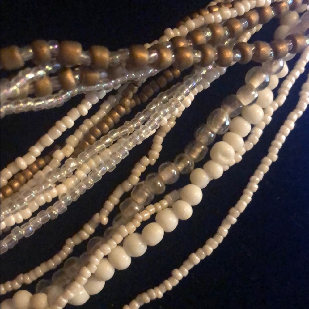 Beautiful multi strand beaded necklace